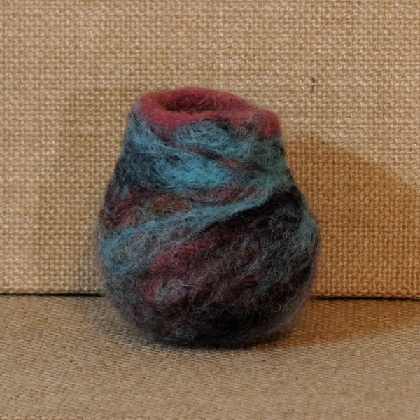 Needle Felted Wool Vessel Needle Felted Wool Vessel